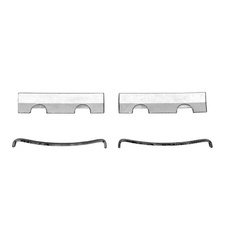 Dynamic Friction Co Disc Brake Hardware Kit, High Heat Resistance, , Rear 340-47046